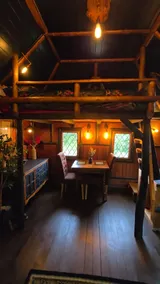 Historic tiny lakeside cabin & secluded hot tub - Image 4