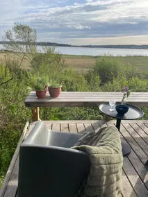 Modern wooden cabin overlooking a half-kilometer wide stretch of water - Image 2