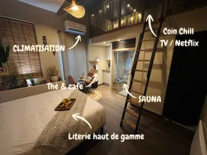 Le Jacaranda - Suite africaine - Sauna & Netflix - Image 5
