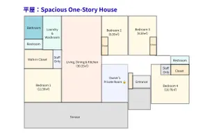 [1-story building] Right by the lake / 4 bedrooms / Maximum 8 people / Free parking for 2 cars ~ - Image 5