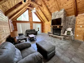 White River Log Cabin w/ Game Room, Outdoor Living - Image 2