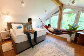Rost Apartments: Design house with fireplace & hammock - Image 2