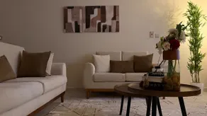 Room and living room (modern) with private garage entrance - Image 3