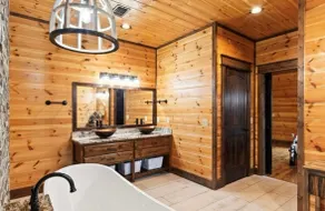 Cozy hot tub retreat @ Hochatown- Bear Pause Lodge - Image 5