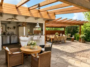 Half-timbered villa with pool, sauna, wing, fireplace - Image 3