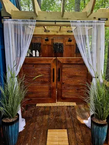 Adults Only: Covered Hot Tub Fireplace & TV - Image 3