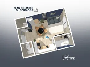 Studio Valmar, accès plage 150m - Image 3