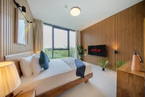 2BR Home - Aljada's Amazing Green Views - Sleeps 6 - Image 4