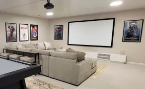 Modern Luxury Home Theater & Pool Table - Image 4