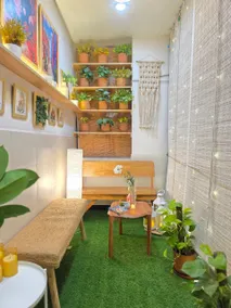 Cozy Tropical 1BHK | Near Medanta | Full Kitchen - Image 3