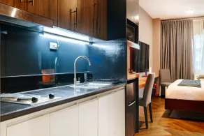 Premium King Studio at FAME Residences with Free Parking Pool MRT EDSA - Image 5