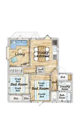 [Opened in November!] 2LDK can accommodate 6 people | 12 minutes from Morioka Station | 8 minutes walk to JR Yamagishi Station | 1 parking space - Image 2