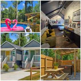 Eclectic Tiny Home Hot Tub Nights Poolside Morning - Image 2
