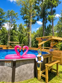Eclectic Tiny Home Hot Tub Nights Poolside Morning - Image 5