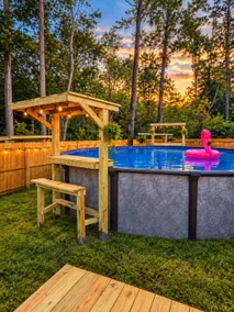 Eclectic Tiny Home Hot Tub Nights Poolside Morning - Image 3
