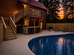 Private Pool Hot Tub Rustic Luxury Cabin - Image 4
