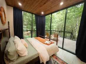 Forest Reflection Glass Suite, Hot Tub + Creekside - Image 3