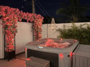 5 Min to Beach Heated Pool HotTub 85”TVs BBQ Games - Image 5