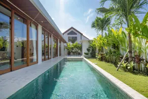 Tropical 2BR Design Villa Pool, Lounge & Workdesk - Image 3