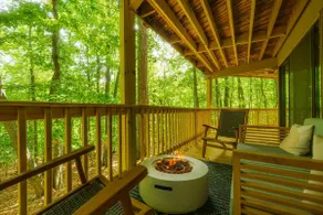 Mountain Ridge Retreat, theater/hot tub - Image 5