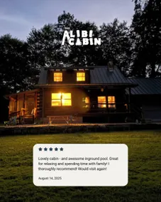 Alibi Cabin | Pool, Hot Tub & Trails | 17 Acres - Image 2