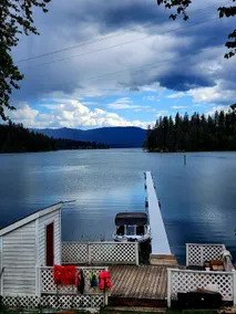 New Listing! Hayden Lake Guest Suite | Balcony - Image 3