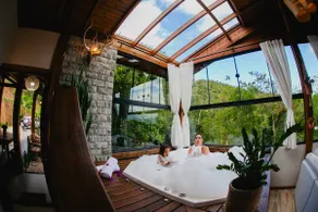 Bird Garden Cabin with Hydro Fireplace in StoAmaro - Image 2