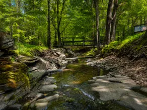 Catskills Chalet with Hot Tub, Fireplace & Stream - Image 4