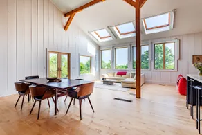 Old Chatham Retreat | Skylight Over the King Bed - Image 3