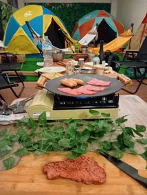 Fully air-conditioned and heated for a relaxed camping experience! ”Entire indoor campsite for one group” Tent and bedding rental included - Image 2