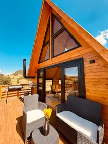 Chalet in reservoir, fireplace, terrace overlooking the lake - Image 3