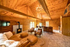 Log Cabin + Guest House on a Pond with Hot Tub - Image 3