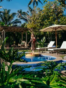 Peaceful private pool villa with ricefield view - Image 2