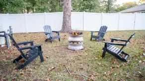 6 Min WEC Pet Friendly Fenced Yard Fire Pit Gazebo - Image 3