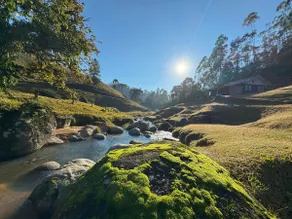 Farm with wooden house, river and wood stove. - Image 5