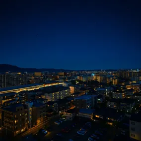 Great view from the top floor! Convenience stores and supermarkets are close by! 10 minutes to LaLaport Fukuoka! Private hotel in Hakata Ward - Image 3