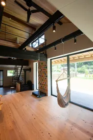A luxury old private house with a garden surrounding a wood-burning stove in the countryside of Nara - Image 5