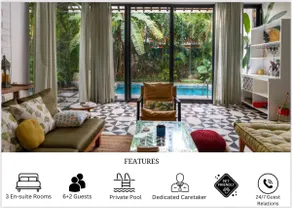 3 Bedroom Private Pool Villa in North Goa by Amorey Stays - Image 2