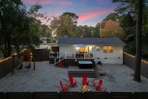Cary Hot Tub, Outdoor Movies, Fire Pit & Games - Image 2