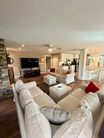 Wooded Lakefront Home w/Dock, Firepit, Game Room - Image 5