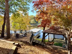 Wooded Lakefront Home w/Dock, Firepit, Game Room - Image 2
