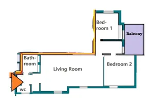 Elegant 2 Bedroom Flat, Bright & Peaceful - Image 5
