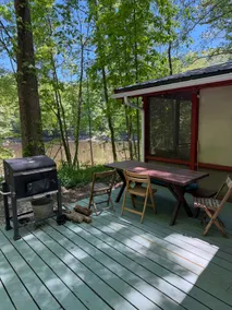 Nostalgic Cabin on a private lake with hot tub - Image 5