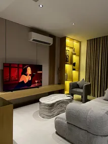 Spacious Modern 1BR in Athaiba | Pool & BBQ Area - Image 2