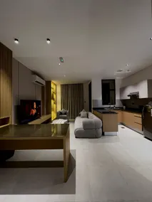 Spacious Modern 1BR in Athaiba | Pool & BBQ Area - Image 3