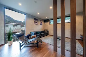 BBQ, private sauna, wood stove | Designer rental villa with stone terrace and soothing fire - Image 4