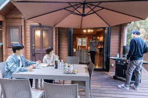 Maximum 8 people / Authentic log house with a wood stove / BBQ on the terrace / 65” TV - Image 5