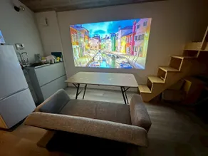An entire designer trailer house. Pets are allowed. Equipped with a projector and a private barbecue area with a grill. - Image 2
