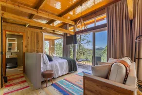 Glass Cabin with Sauna and Mountain View - Image 2
