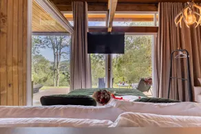 Glass Cabin with Sauna and Mountain View - Image 4